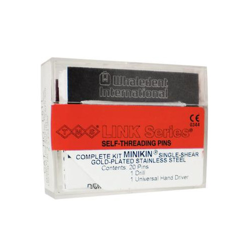 Coltene Whaledent L-511 TMS Link Minikin Red Single Shear Pins Kit .017″ 20/Pk