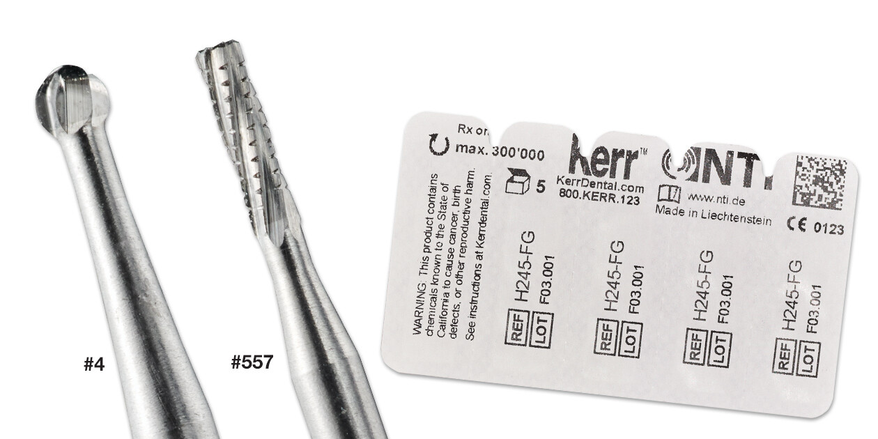 Axis Dental NTI 2-Piece Operative Cabide FG 35 Burs 100/pk Made in Germany