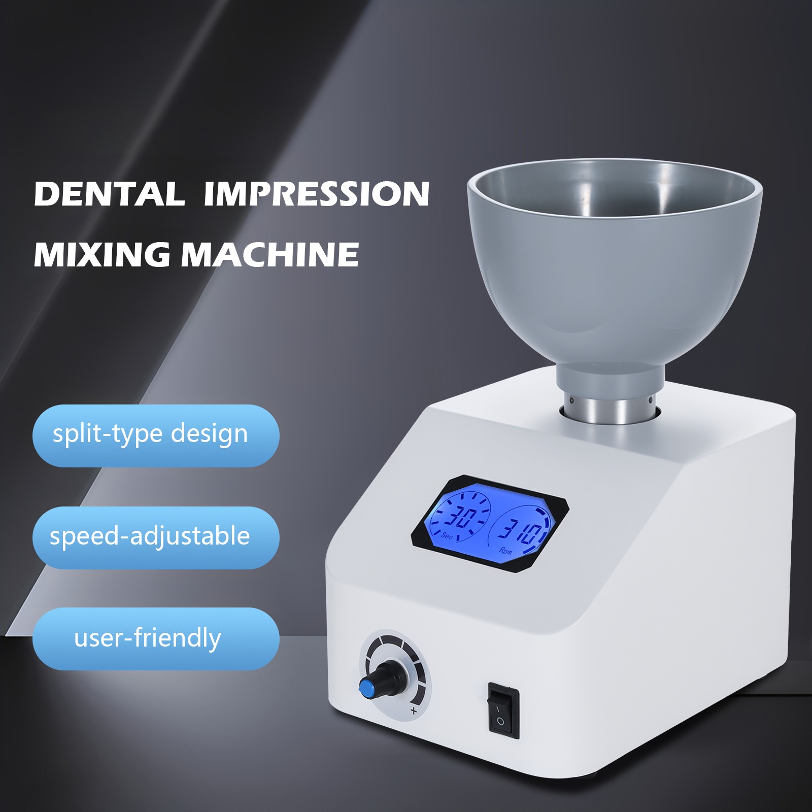 ALGINATE DENTAL MIXER LAB IMPRESSION MATERIAL 110V or 220V