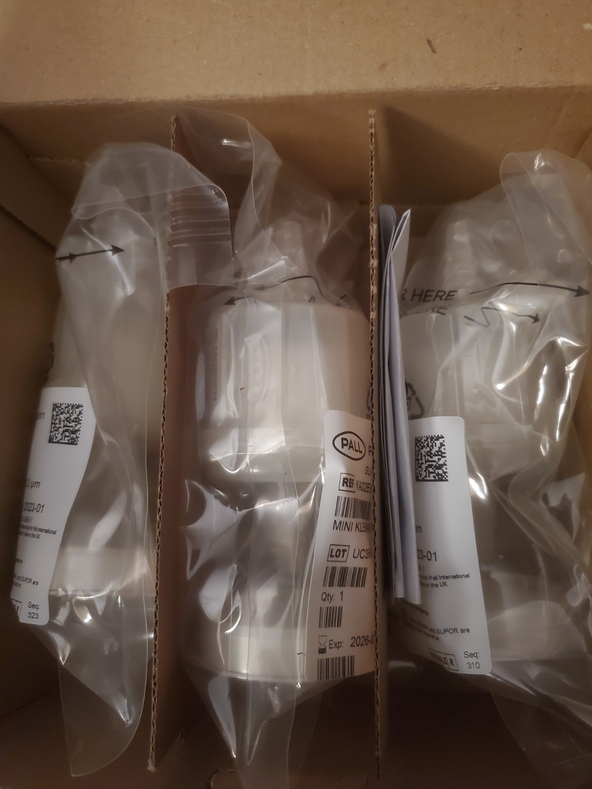 3 – PALL CYTIVA KA02EKVP2S Supor EKV membrane in Mini Kleenpak capsules, 0.2 µm