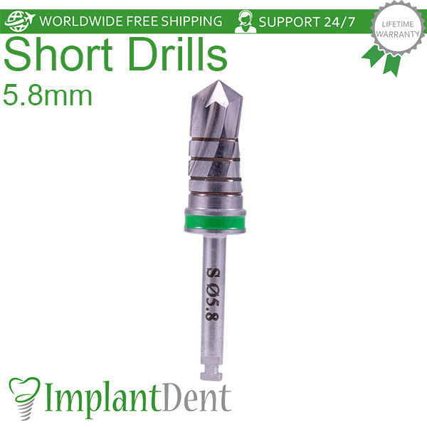 1x Dental Short Drills 11.5mm External Irrigated Stainless Steel Dentistry Tool