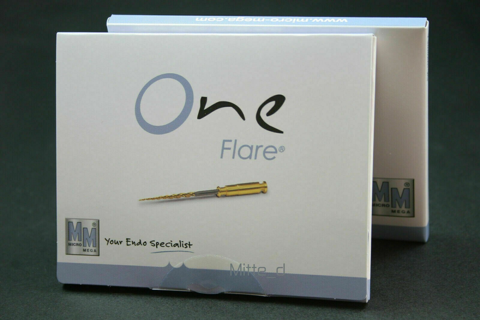 Micro Mega One Flare Ni Ti Rotary Endodontic 5pc Dental Files Fast Ship