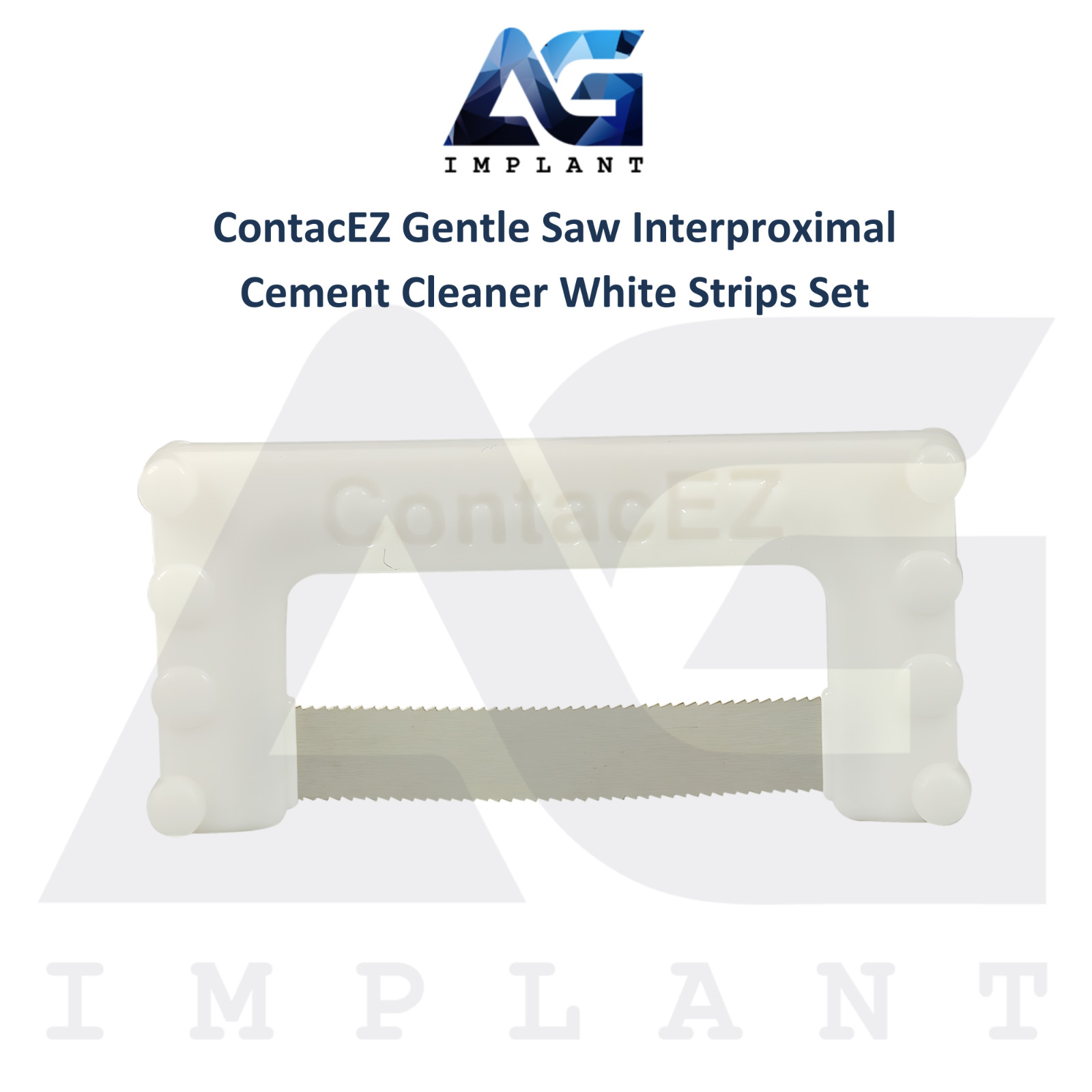 ContacEZ Gentle Saw Interproximal Cement Cleaner 8pcs Dental White Strips Set