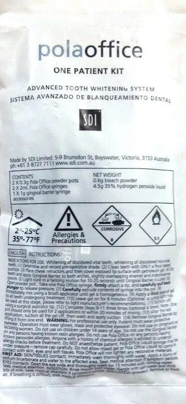 Sdi Pola Office 1 Patient Kit with Retract Fast SHIP