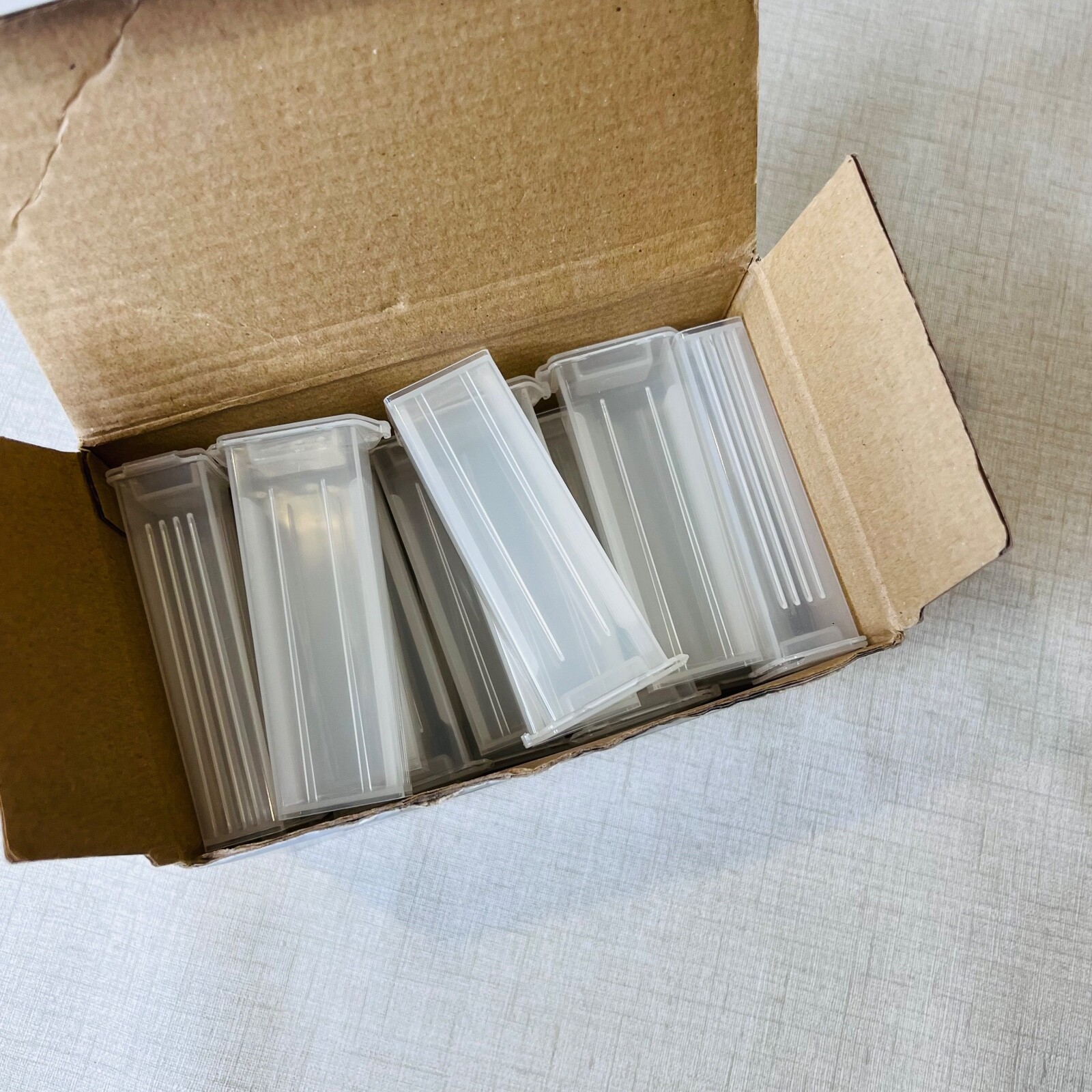Heathrow Scientific HS15986 Clear 5 Place Slide Mailer End Opening Holders 21PK