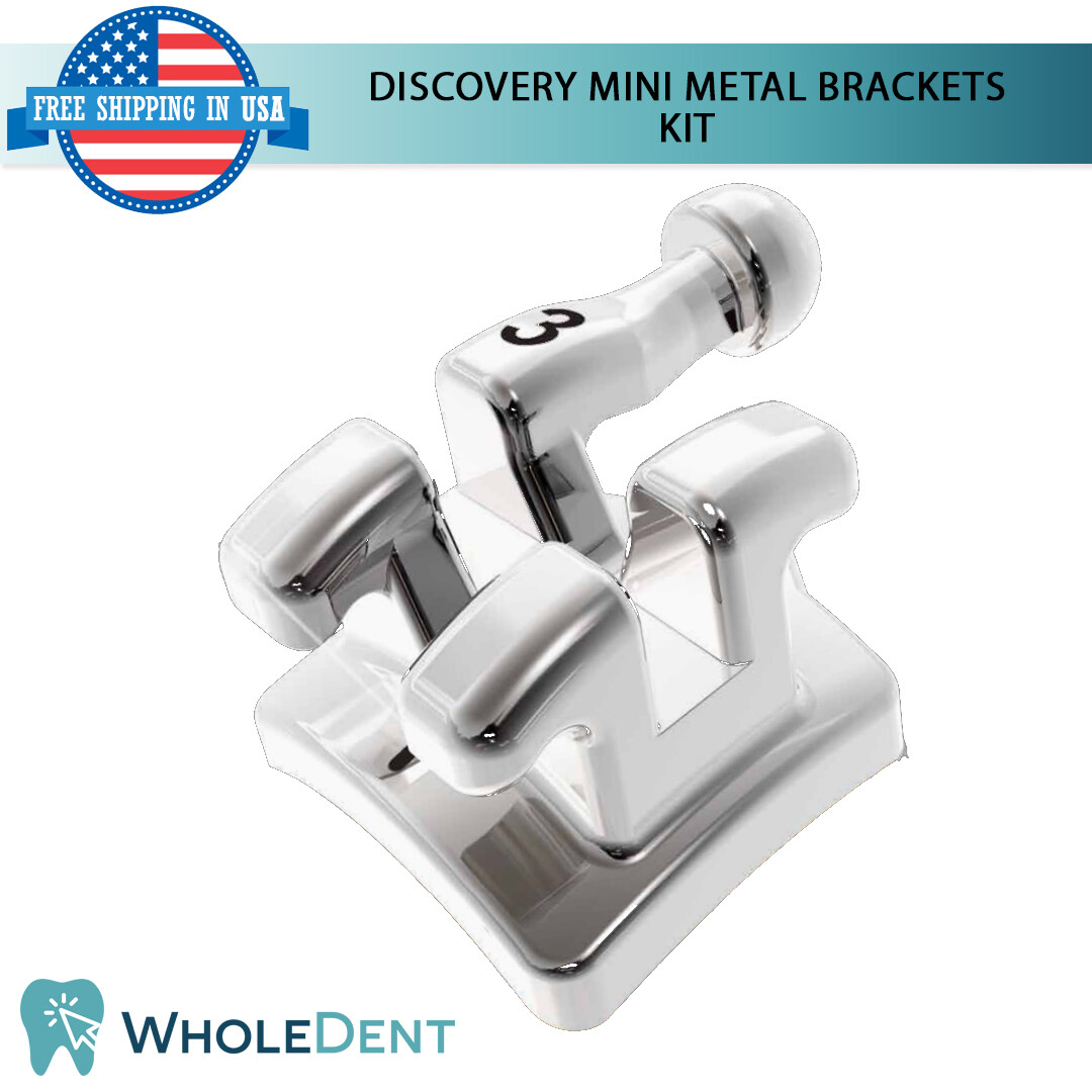 Orthodontic Dental Discovery Mini Metal Brackets Braces Kit Roth Dentaurum 20pcs