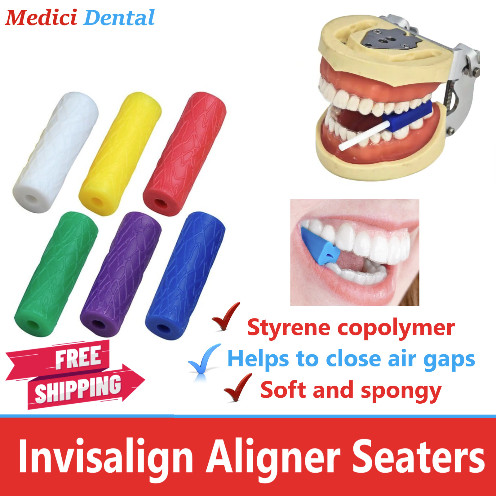 Aligner Tray Seaters Alignerchew Dental Orthodontic, Invisiline tray setter 20Pk