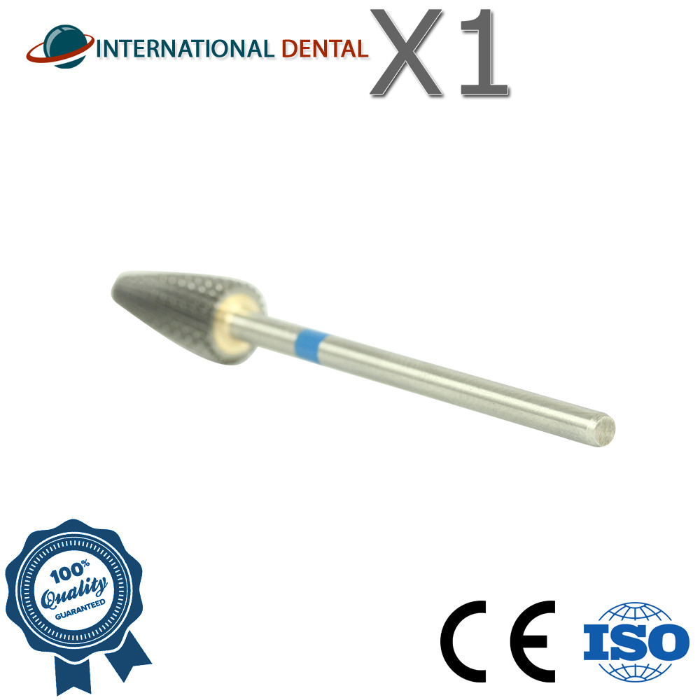 Dental Nail Lab Straight Cut Grinding Carbide Fraser Bur Medium Coarse Grit Ø6.0