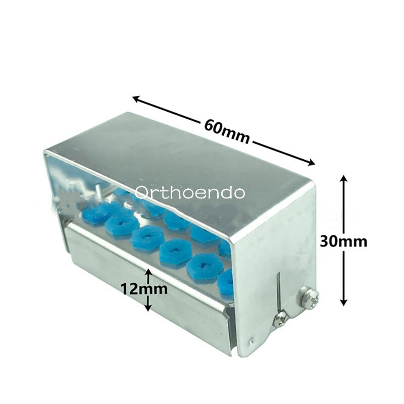 Dental Bur Holder Block Box Disinfection Case Box Organizer 8/12/30 Holes Stand