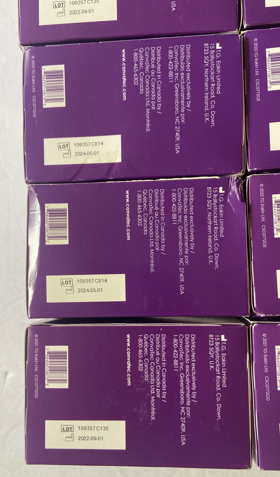 12 BOXES OF EAKIN CONVATEC Cohesive Seals 839002 10 Sealed 2 Open See Pictures