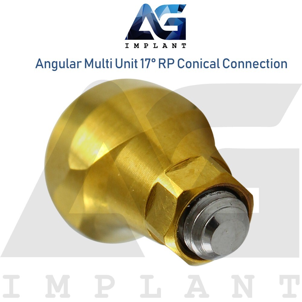 10 Angular Multi Unit Prosthetic System 17° Conical Connection RP Titanium Set