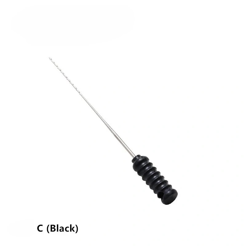 Dental Endo Stainless Steel Barbed Broaches Needles Handle Root Canal 21mm/25mm