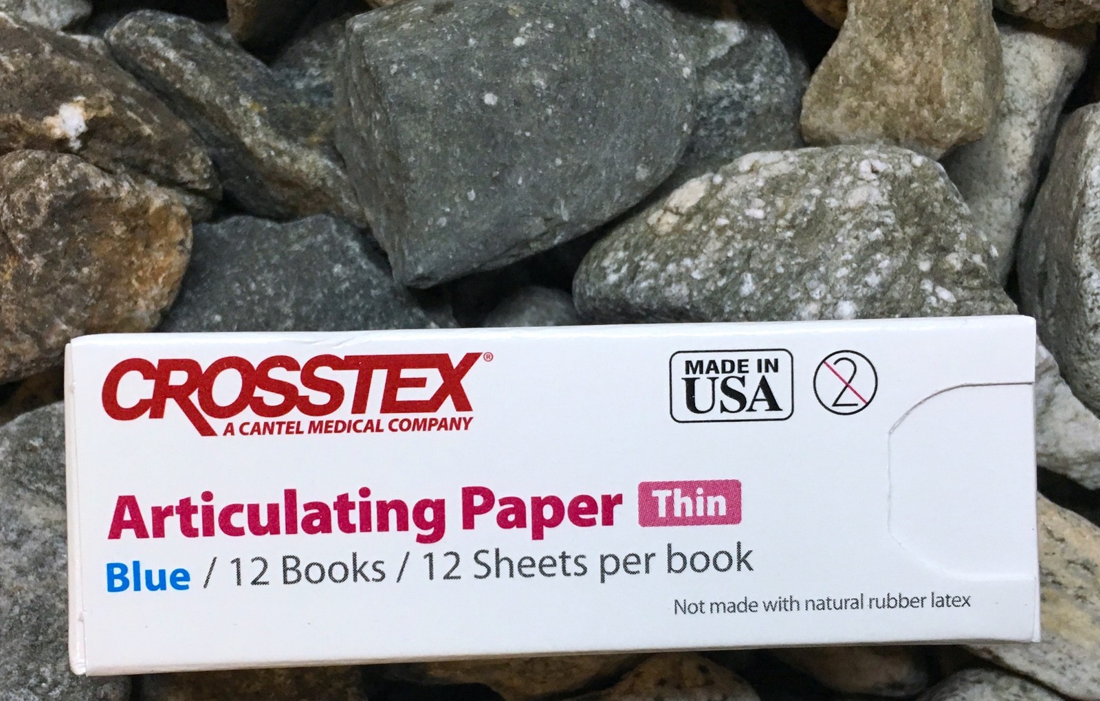 3 Boxes, Blue Articulating Paper, Thin, 0.0028″/71 µm, (144/Box) Crosstex #TPT