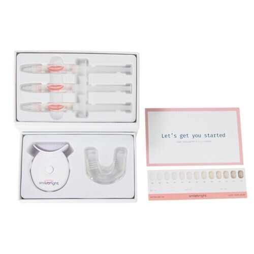 SmileBright 35% Teeth Whitening LIGHT Kit with 3 syringes & bleaching trays