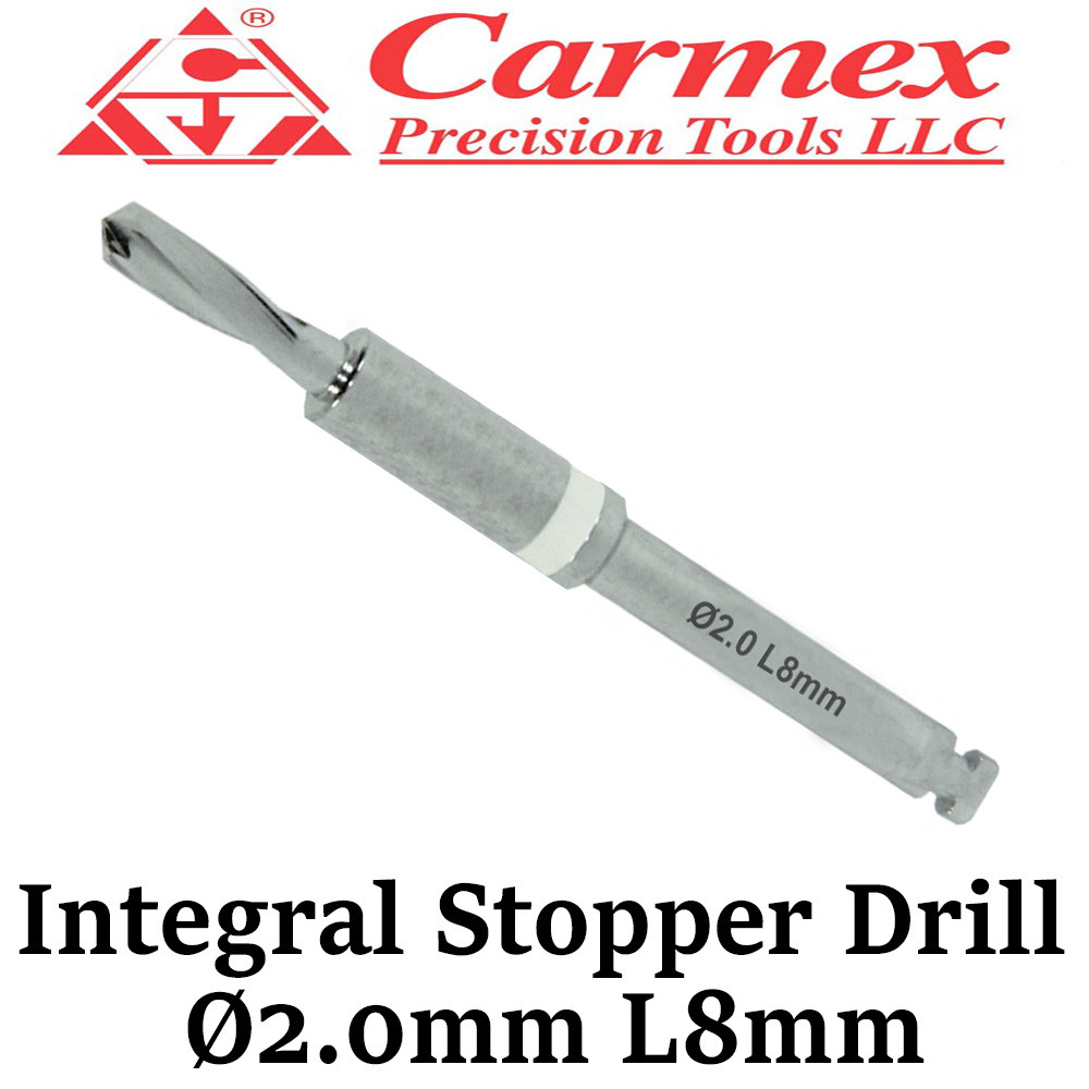 1x Carmex Dental Implant Surgical Integral Stopper Drill Irrigation Ø2.0mm