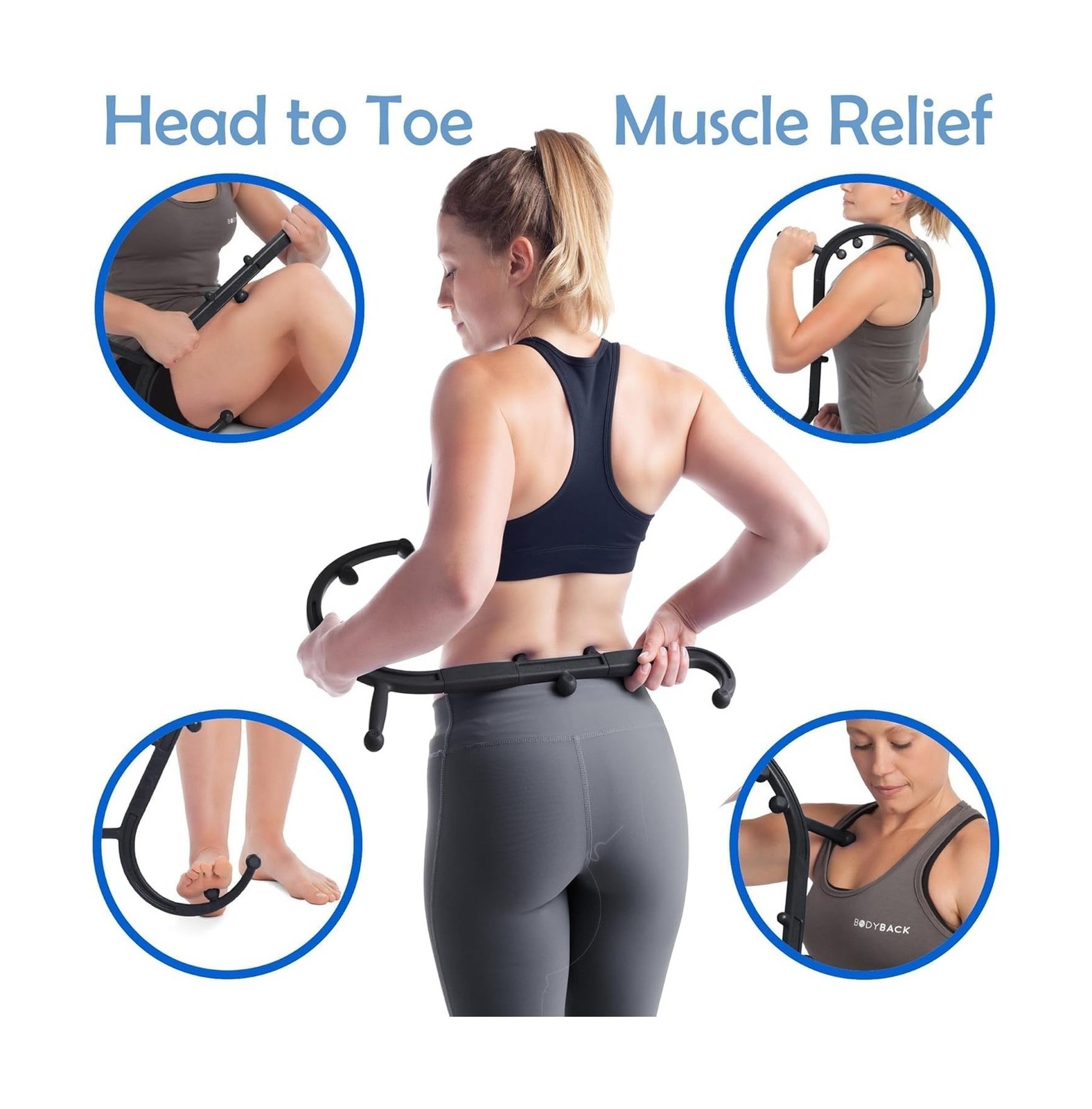 Body Back Buddy Classic USA Made Handheld Massage Cane – Full Body … Fast Ship