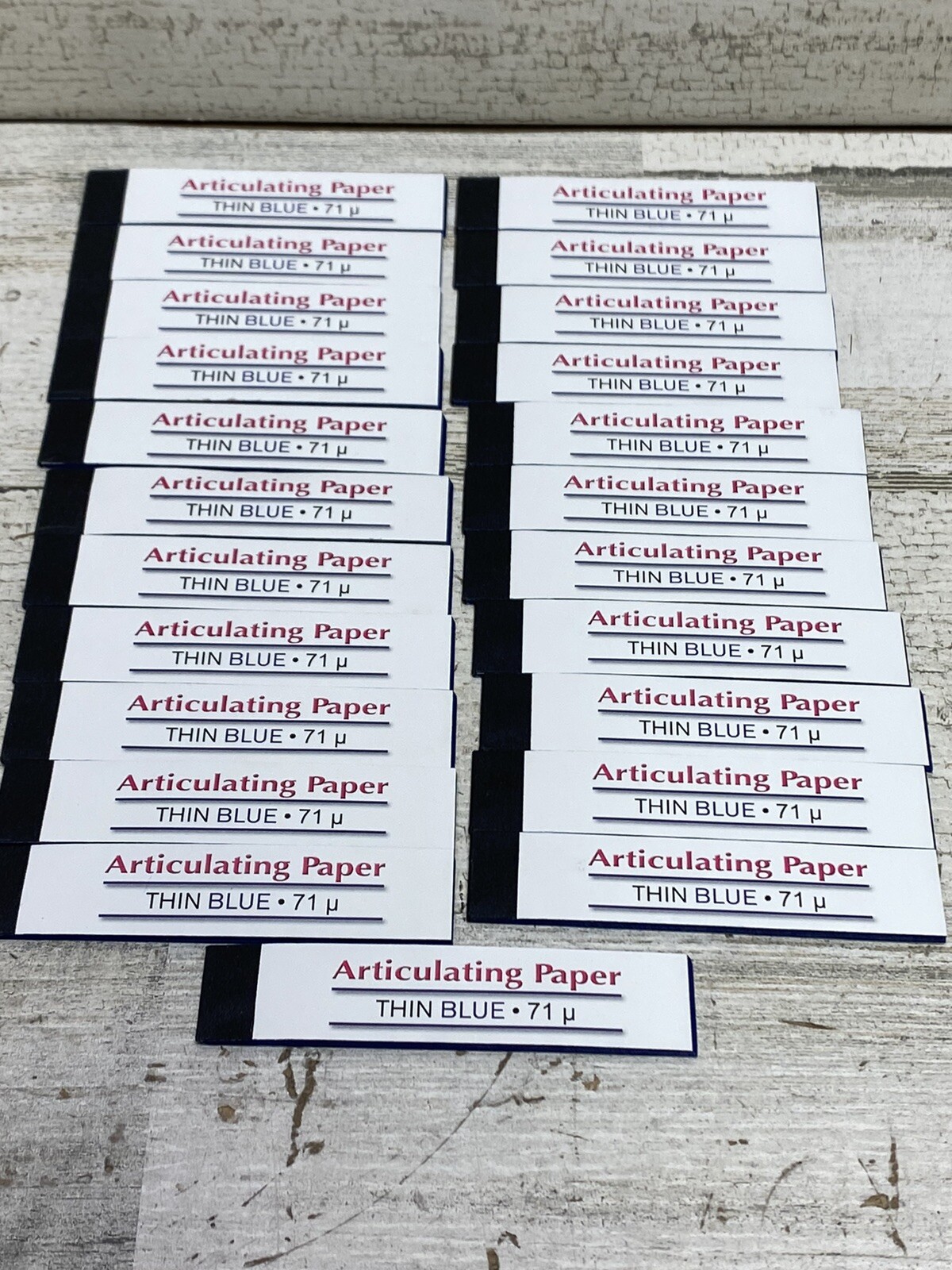 ARTICULATING PAPER THIN BLUE 552 SHEETS MADE IN USA 71 microns – 23 Books