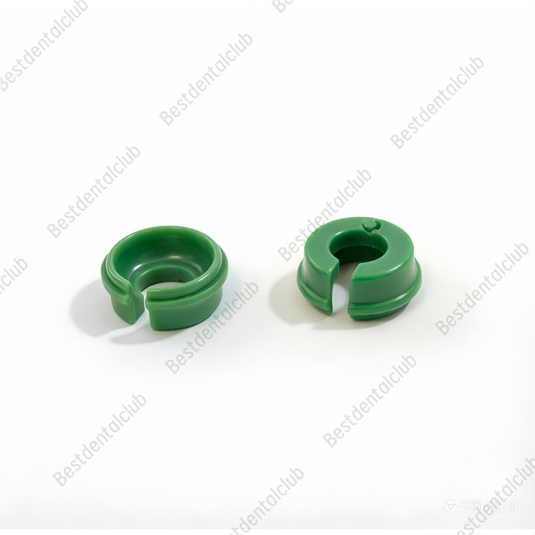 2Pcs Novaloc Type Retention Inserts Caps Dental Peek Matrix Titanium Housing Cap