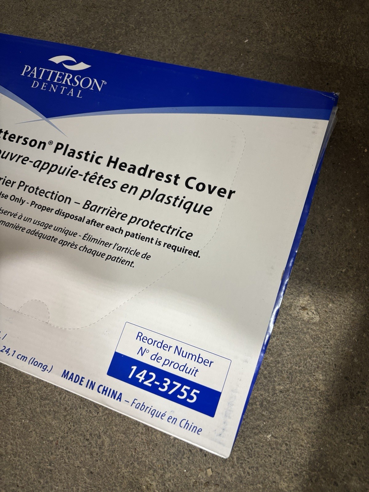 Patterson Dental Plastic Headrest Covers 11″ x 9.5″ Barrier Protection 250/Box