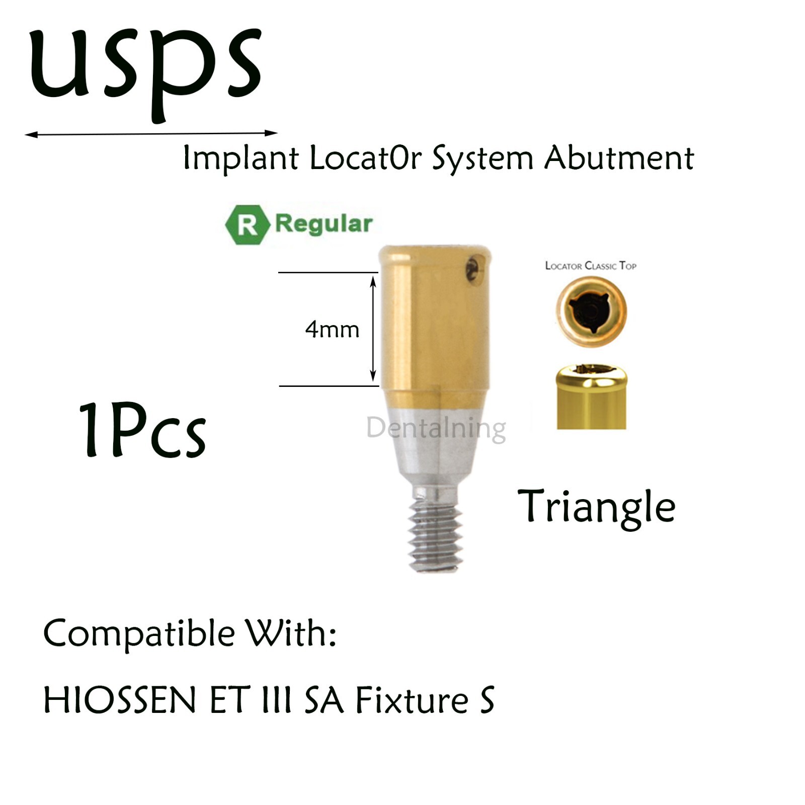 US Locator Attachment System Regular Abutment for Hiossen ET Osstem TS Implants