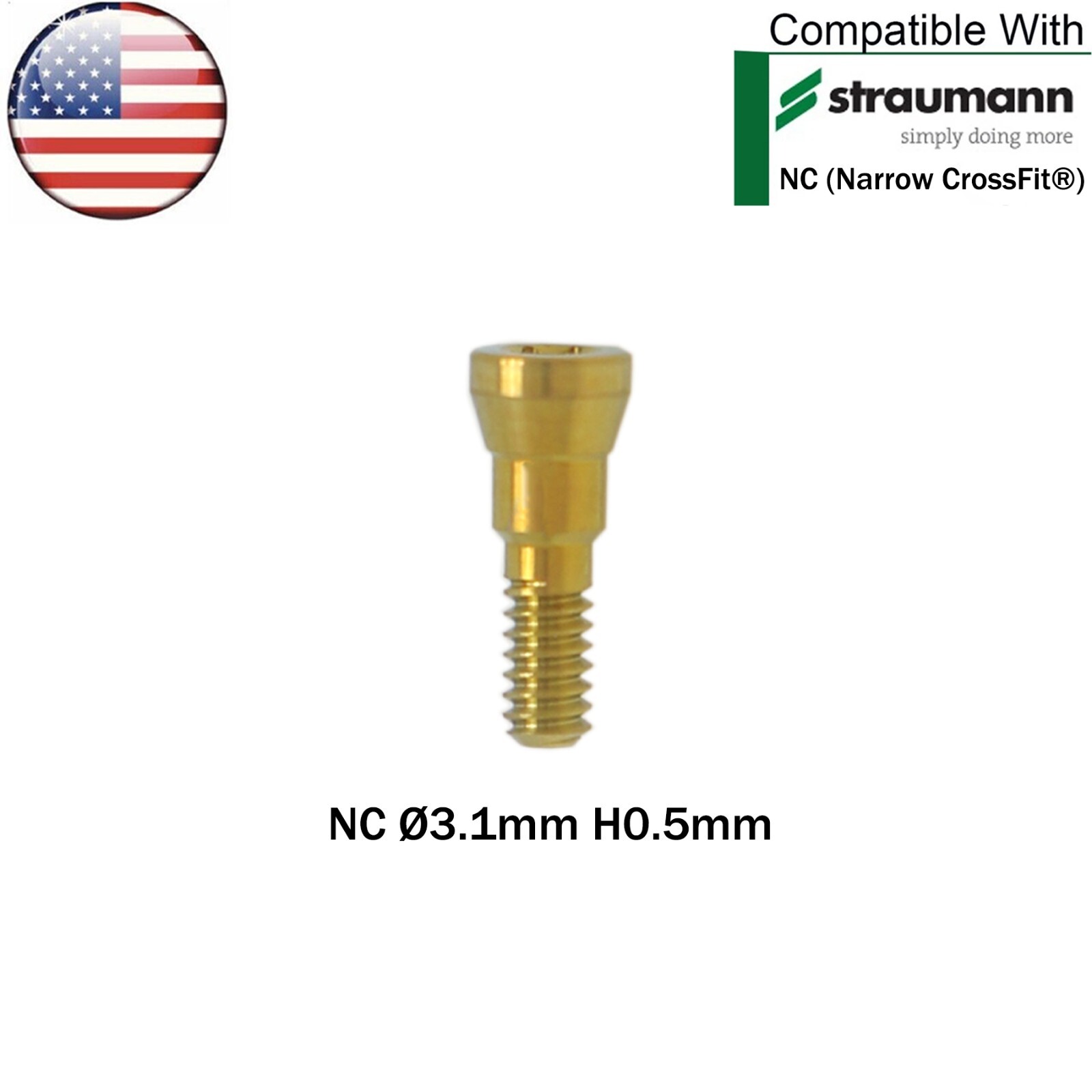 US Dental Closure Caps NC/RC Titanium Alloy Fit Straumann ITI BL/BLT