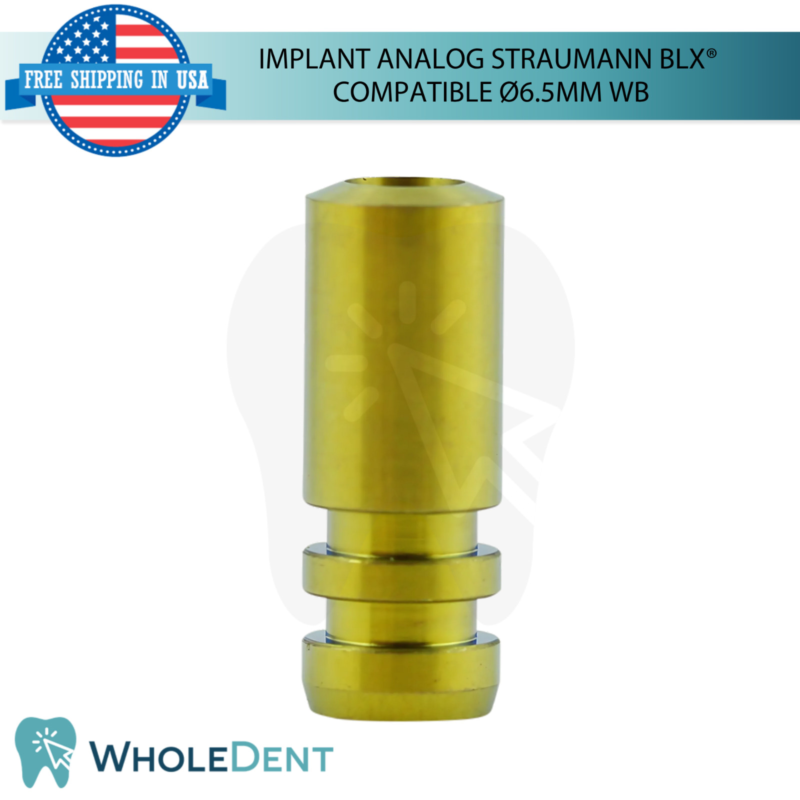 Dental Fixture Analog Wide Base Straumann BLX® Compatible Ø6.5mm Lab