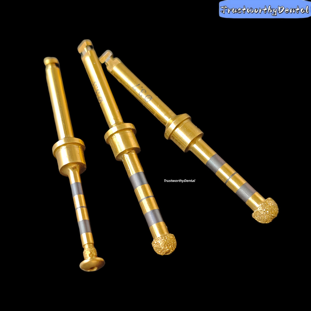 Dental Implant Sinus Lift Drills Diamond Coated Lateral Reamer Bur Golden
