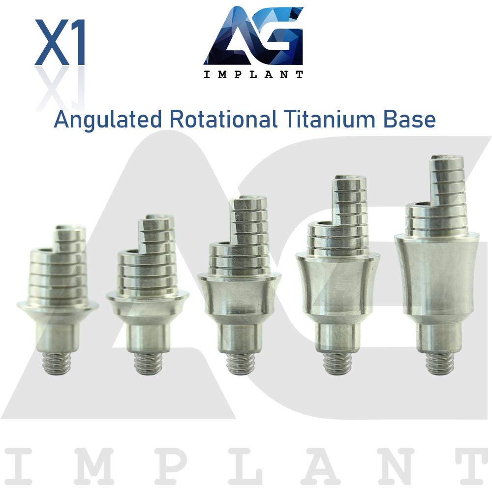 Angulated Titanium Base Rotational Prosthetic System Int Hexagon 2.42mm