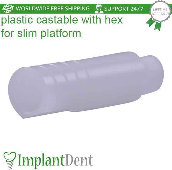 5x Dental Anti Rotational Castable Prosthetic For Slim Platform Int Hex 2.0mm