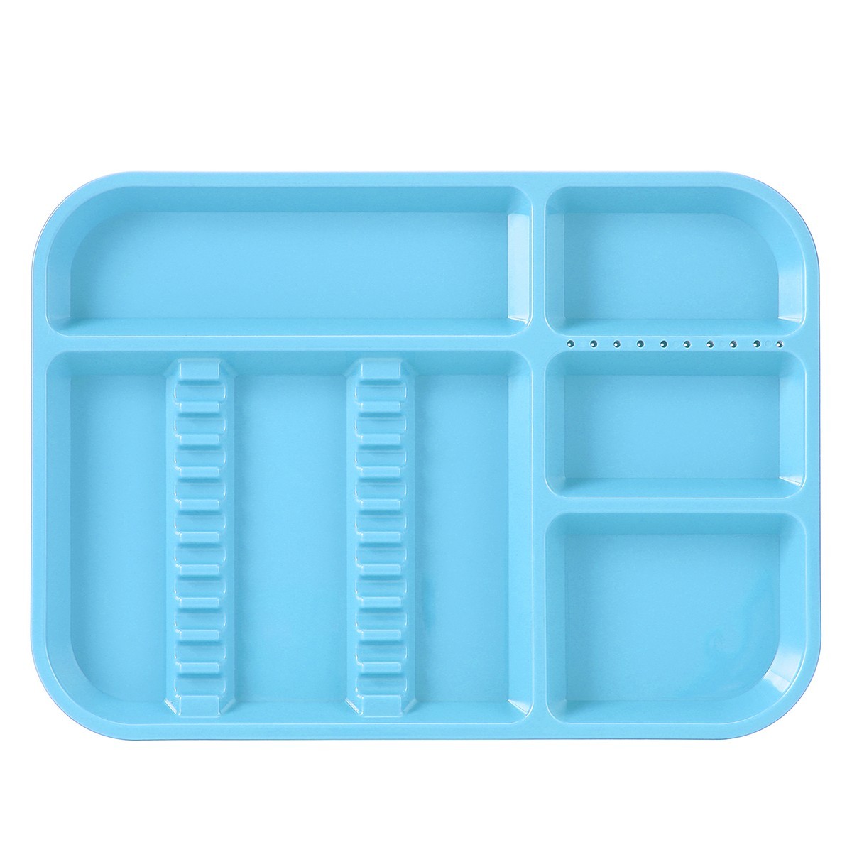 Dental Autoclave Plastic Instrument Set Up Flat Tray Divided Separate Setup Tray