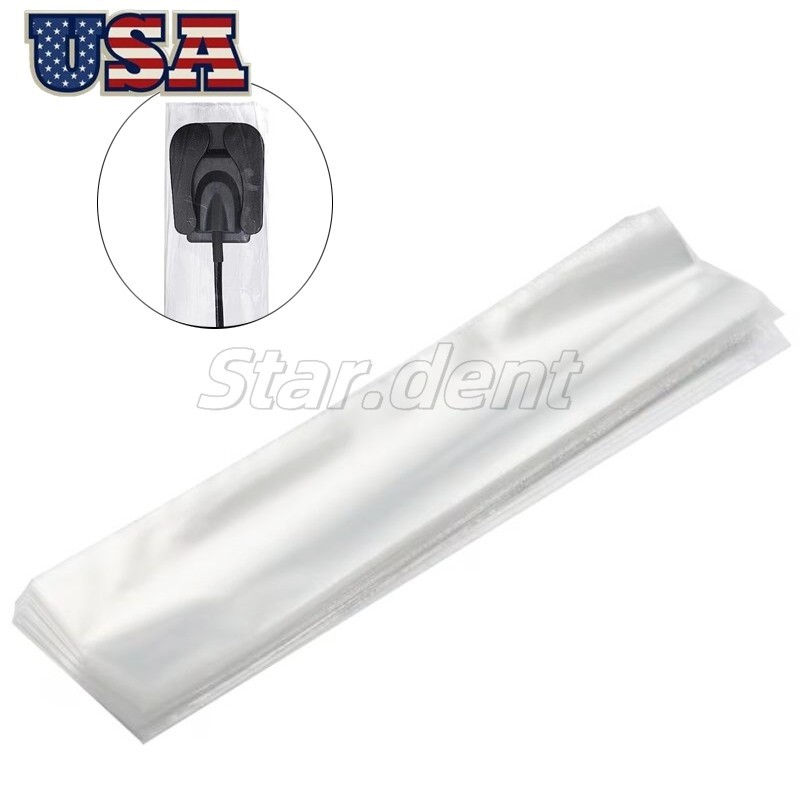 Disposable Dental X-Ray Sensor Protector Plastic Mouth Mirror Sleeves 4.5*20cm