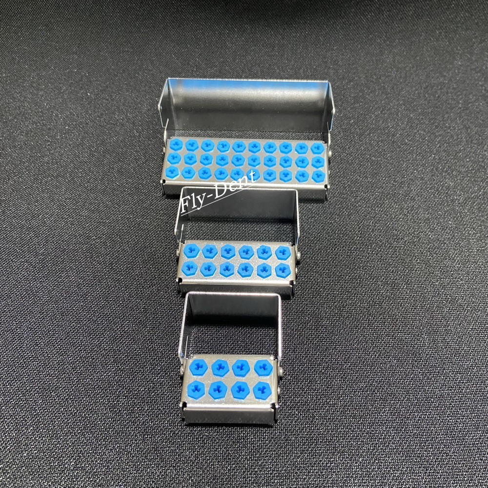 8/12/30 Holes Dental Implant Drill Burs Disinfection Box Organizer Holder Block