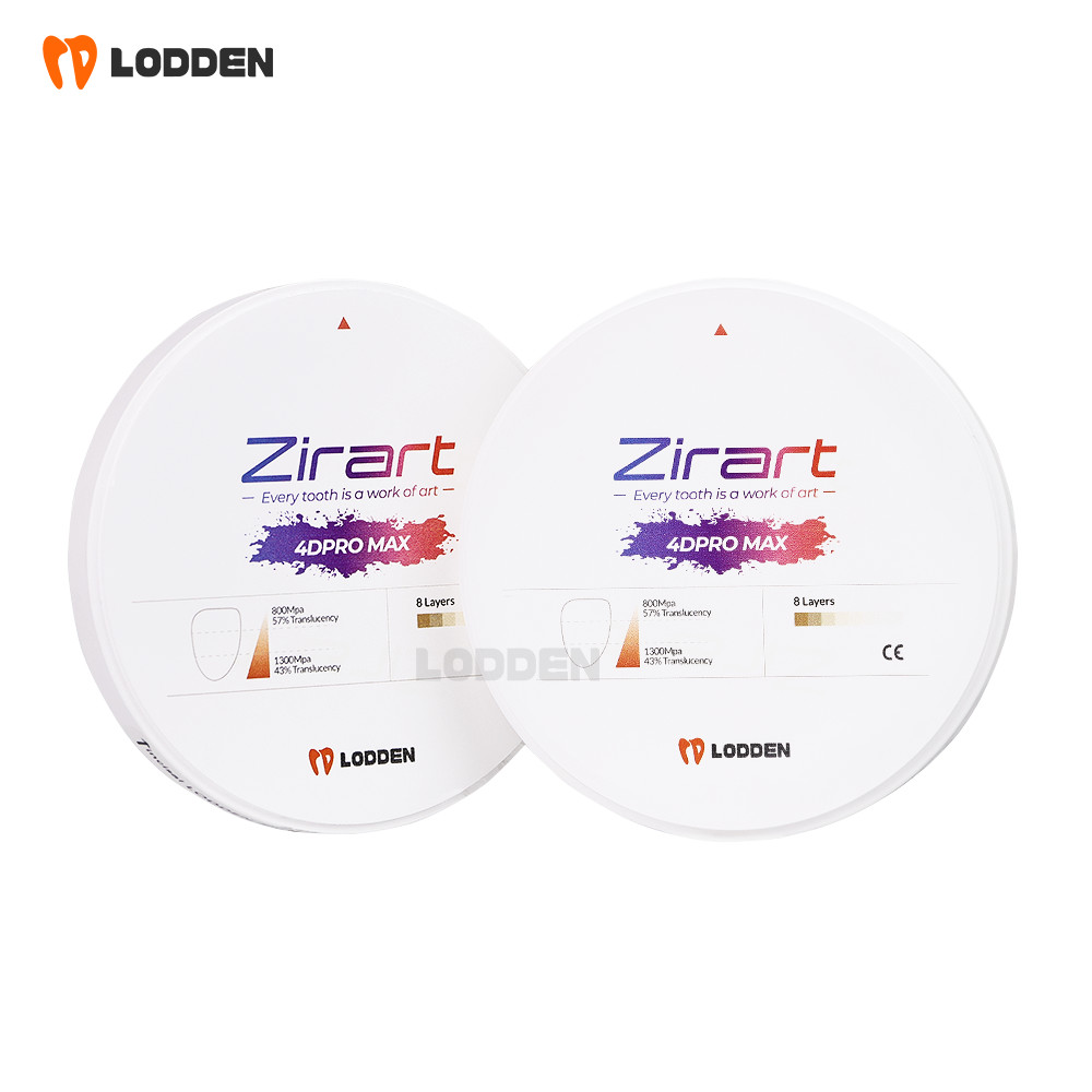 Dental Zirconia Blocks CADCAM System 4D PRO MAX Multilayer Ceramic Disk 8 Layers
