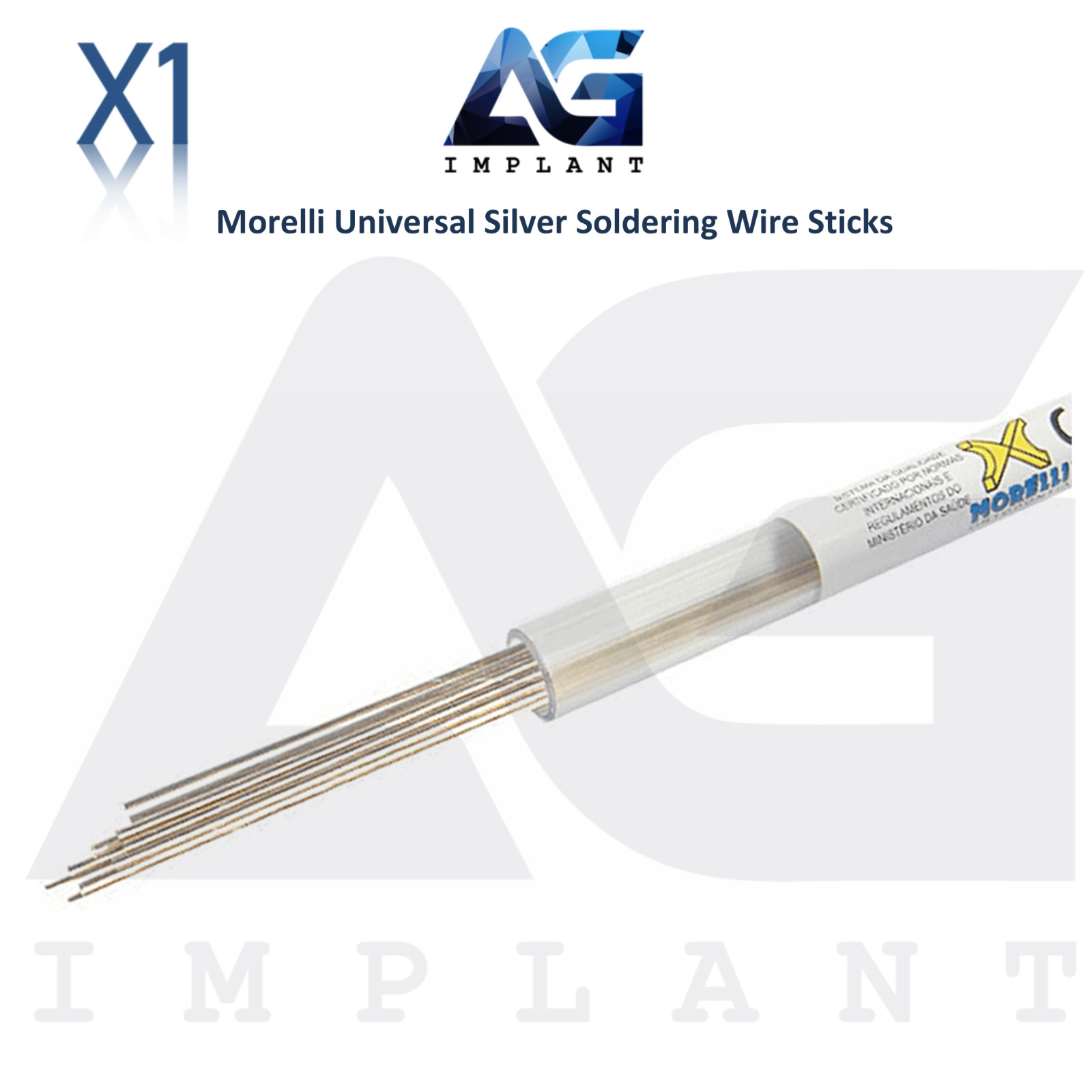 Dental Universal Silver Soldering Wire Sticks Ø0.8mm Connect Ortho Appliances