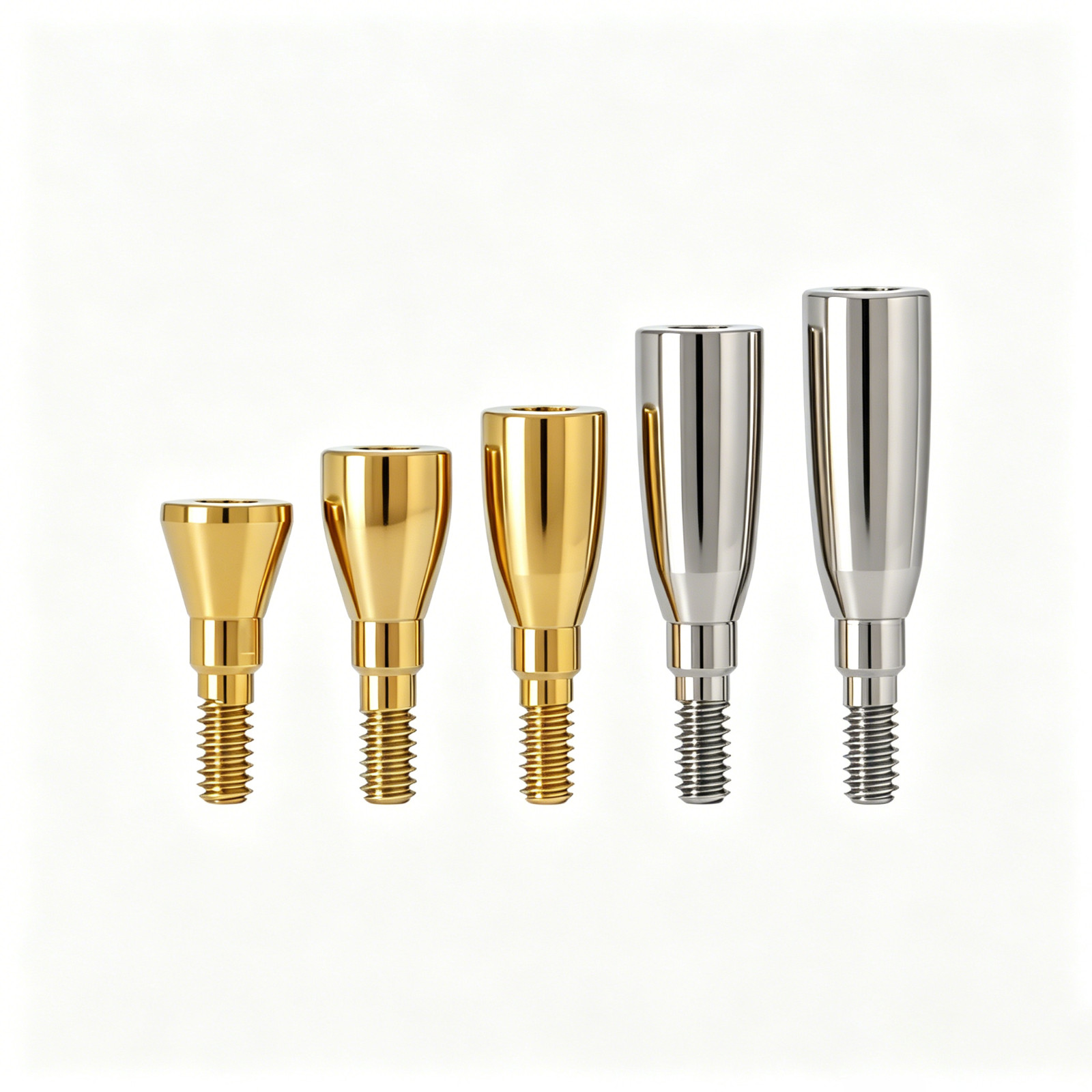 US 5Pcs Dental Healing Abutment for Osstem Hiossen Nobel Active Straumann ITI