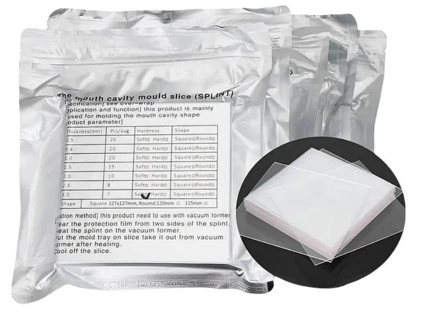 Dental Lab Splint Thermoforming Material Orthodontic Vacuum Forming Hard 1.5mm