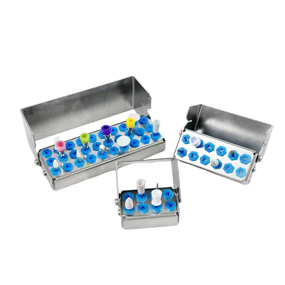 8/12/30 Holes Dental Implant Drill Burs Disinfection Box Organizer Holder Block
