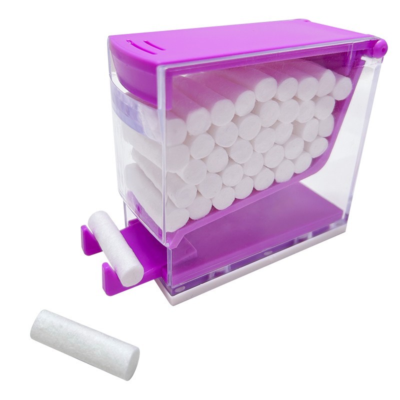 Cotton Roll Dispenser Dental Press Type Cotton Rolls Holder Hygienic Divider