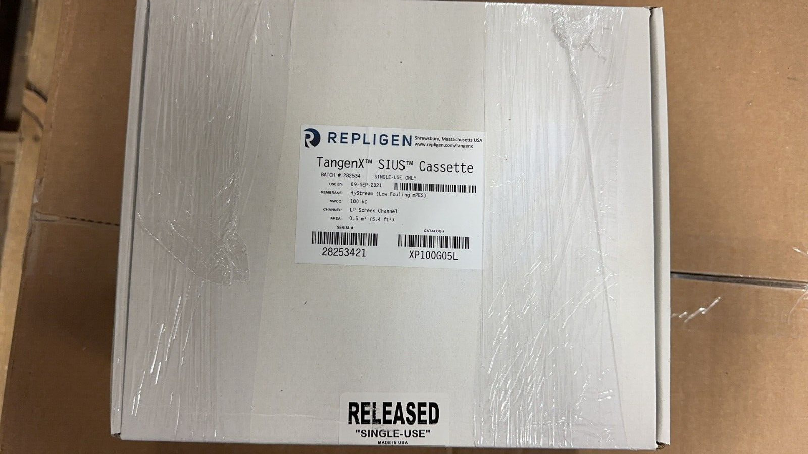 REPLIGEN XP100G05L SIUS TFF CASSETTE 100KD 0.5M2