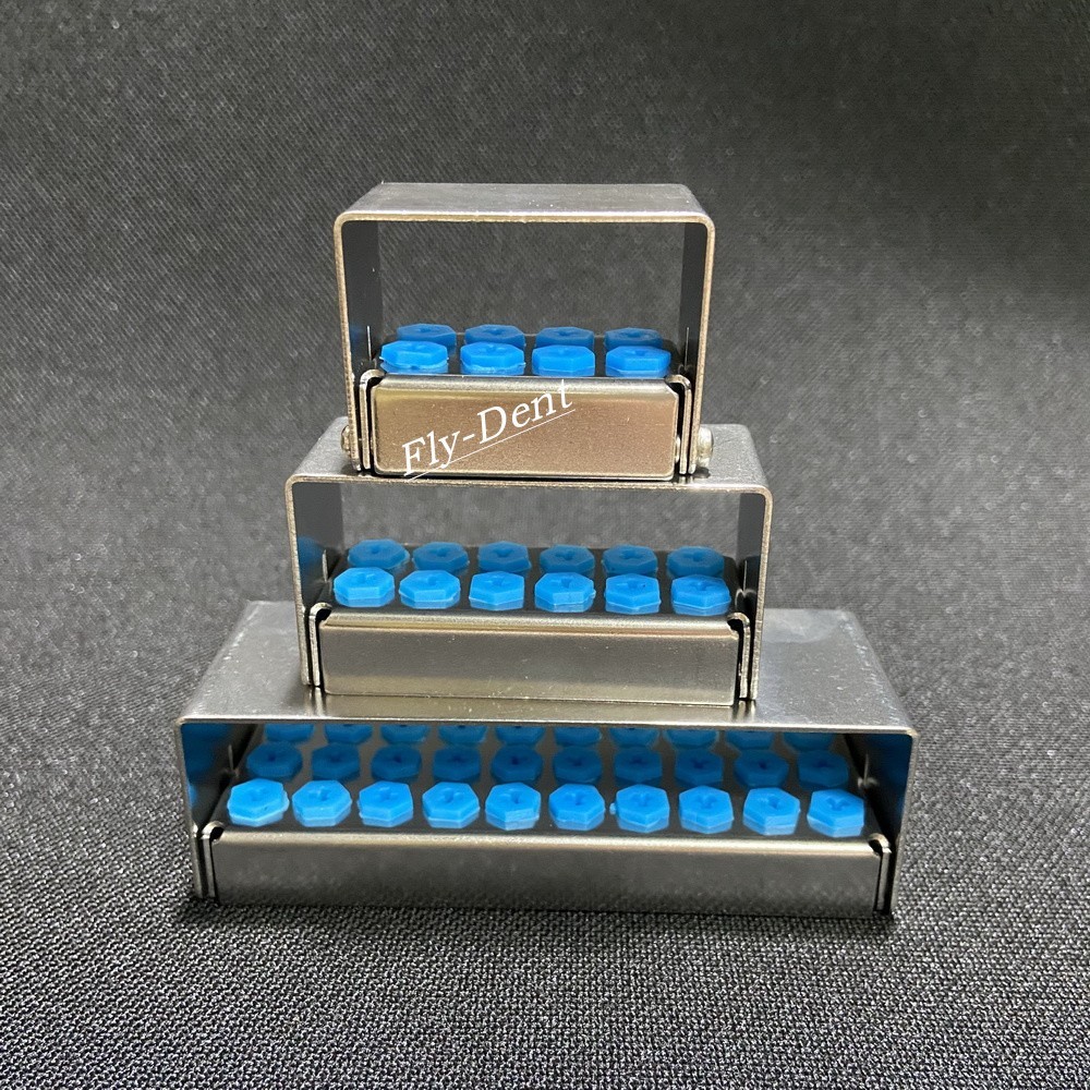 8/12/30 Holes Dental Implant Drill Burs Disinfection Box Organizer Holder Block