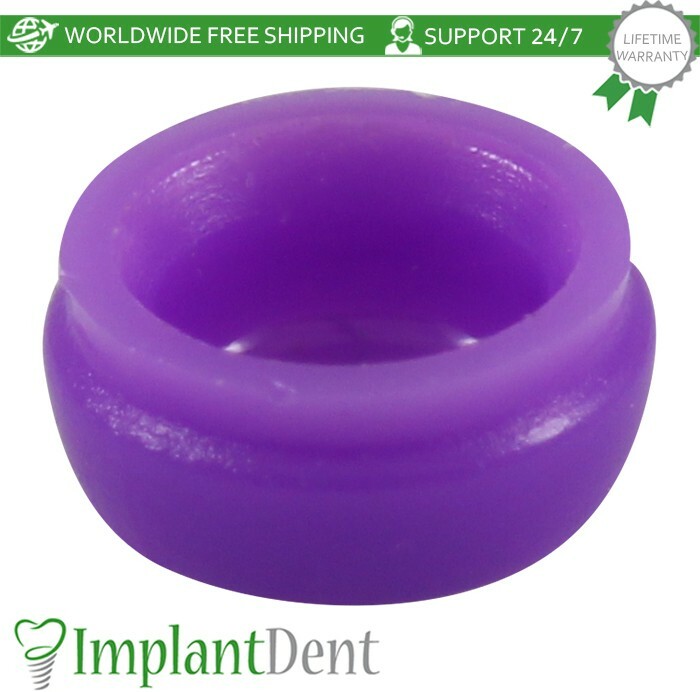 100x Dental Hard Silicone Cap Violet Insert For Loc Low Attachment System 2.7kg