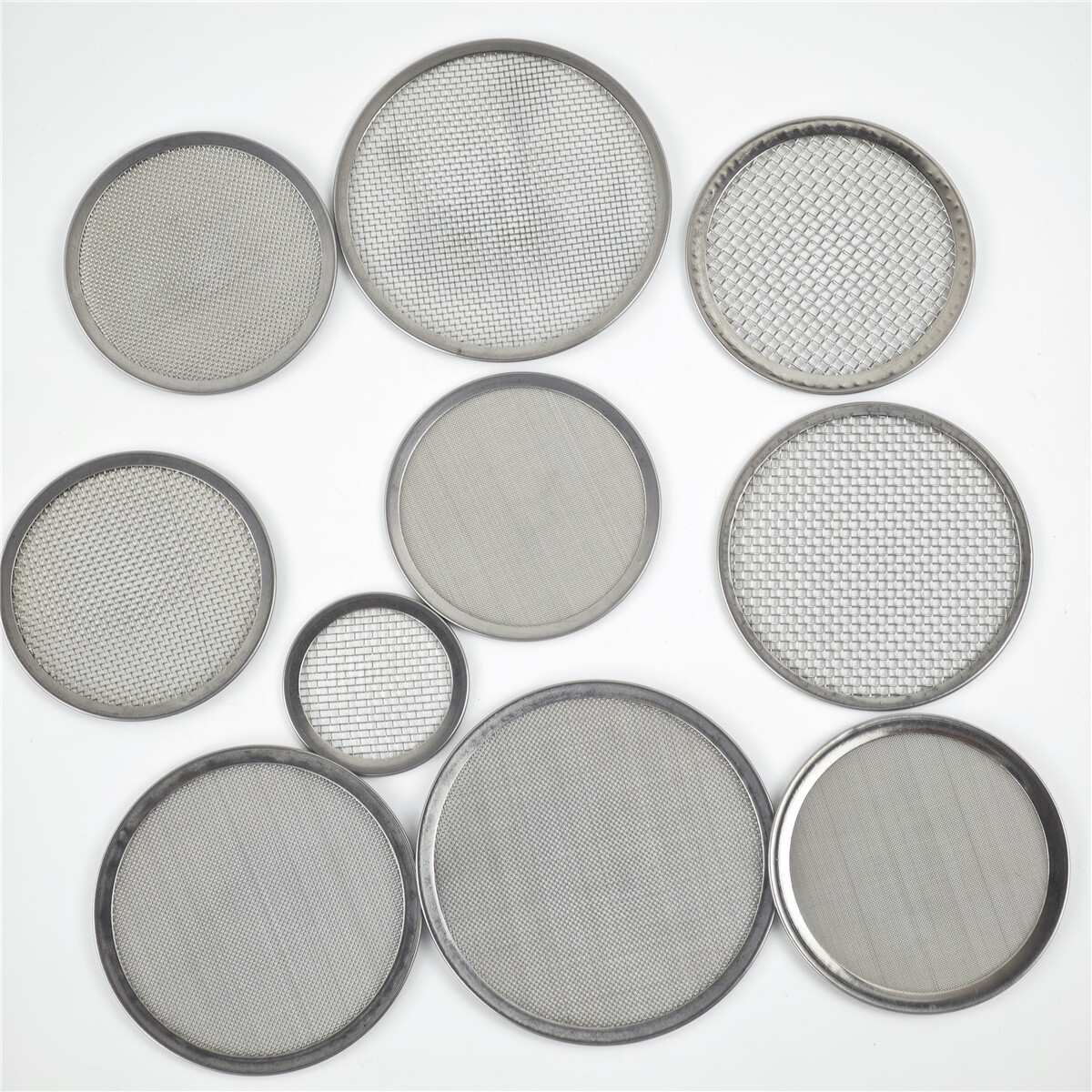 304 Stainless Steel Edge Wrapped Wire Mesh Filter Screen Round Filter Disc