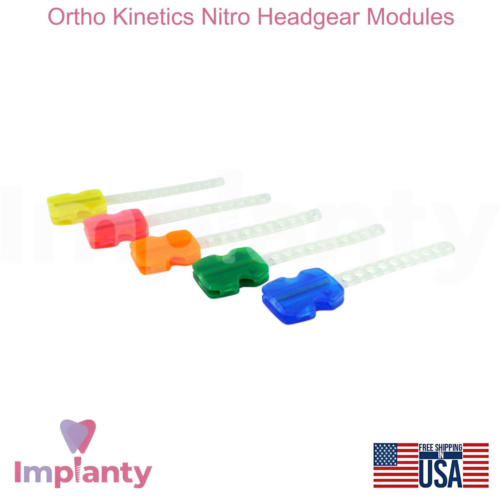 Ortho Kinetics Nitr0 Headgear Modules 10pcs 450g Force 0rthodontic Tool