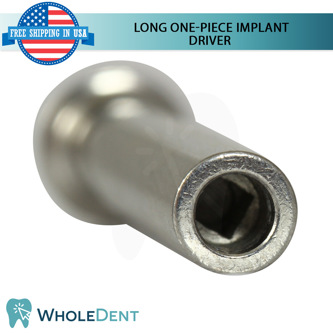 Long Hex Driver For One-Piece Adapter Implant Dental Insertion Tool Instrument