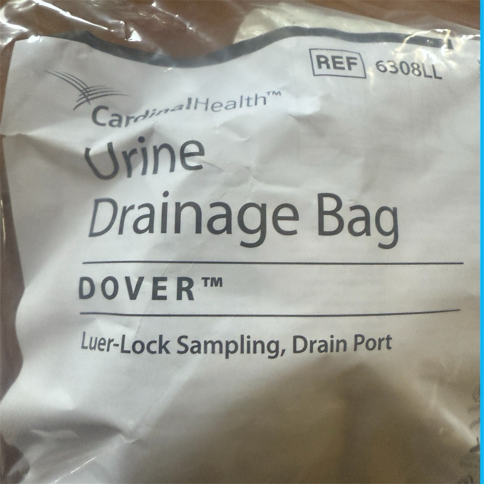 Covidien Dover Urine Drainage Bag Drain Port 6308LL New Sealed Exp 11/29