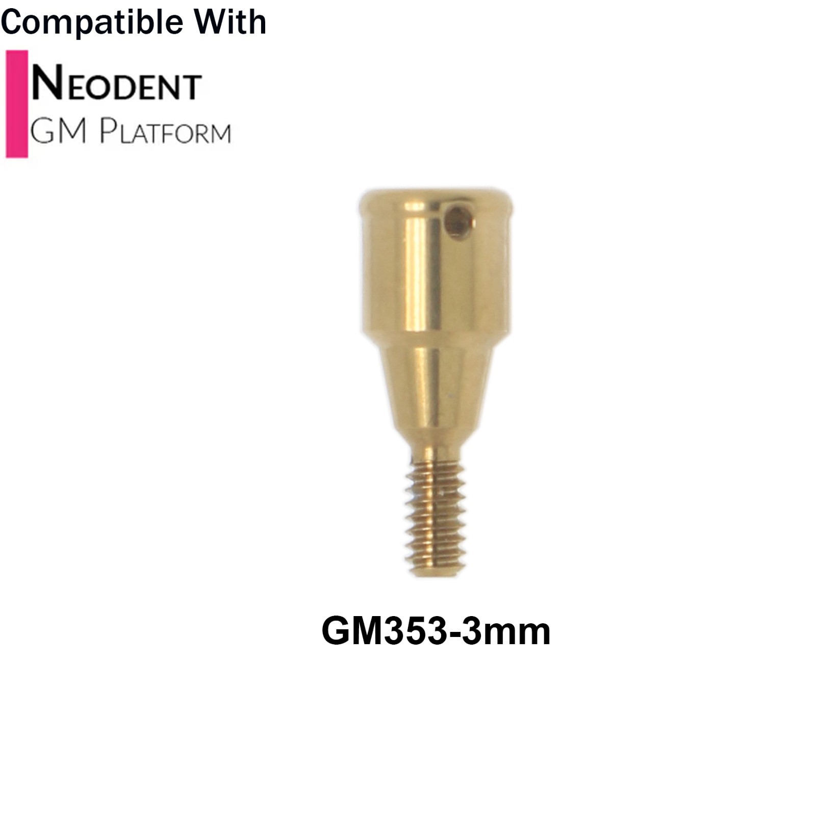 Dental Overdenture Locator Abutment 1-6mm & Male Cap Kit For NEODENT GRAND MORSE