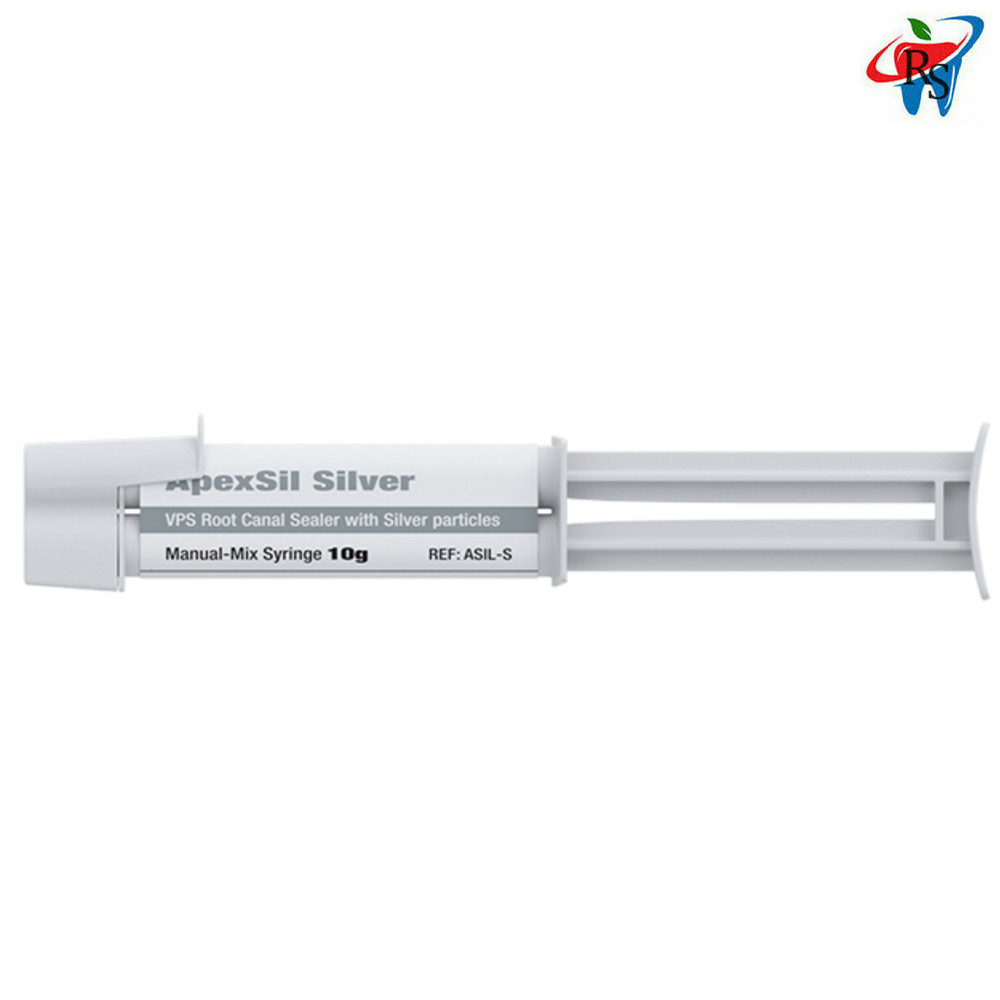 Dental Apexsil Silver Syringe 10g Endodontics Antibacterial Sealer Obturation