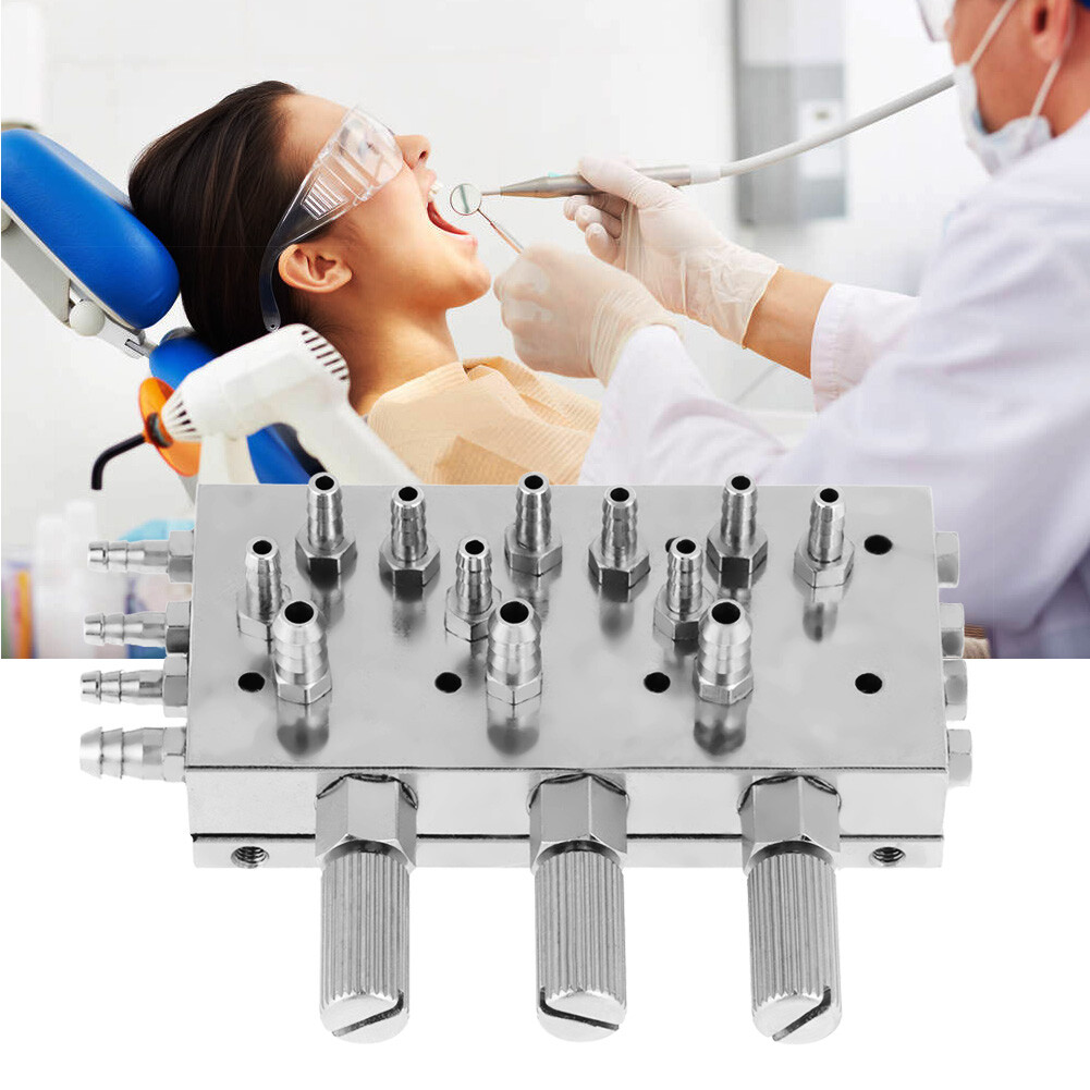 Water Diaphragm Membrane Valve 3 In 1 Dental Chair Valve Control Spare Accessory