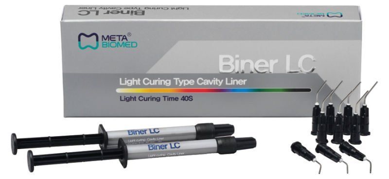 Meta Biomed Biner LC DENTAL Light Curing type cavity liner Base Free shipping