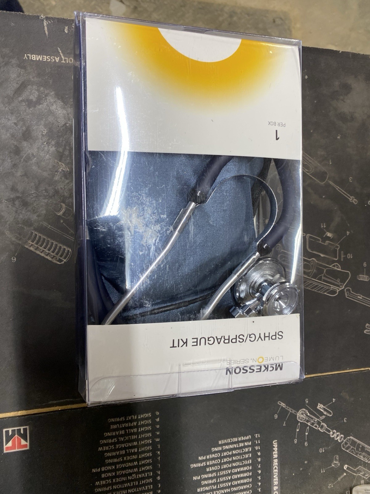 New Nib Mckesson Sphyg/Sprague Kit Lime Series Stethescope W/ Cuff And Bag